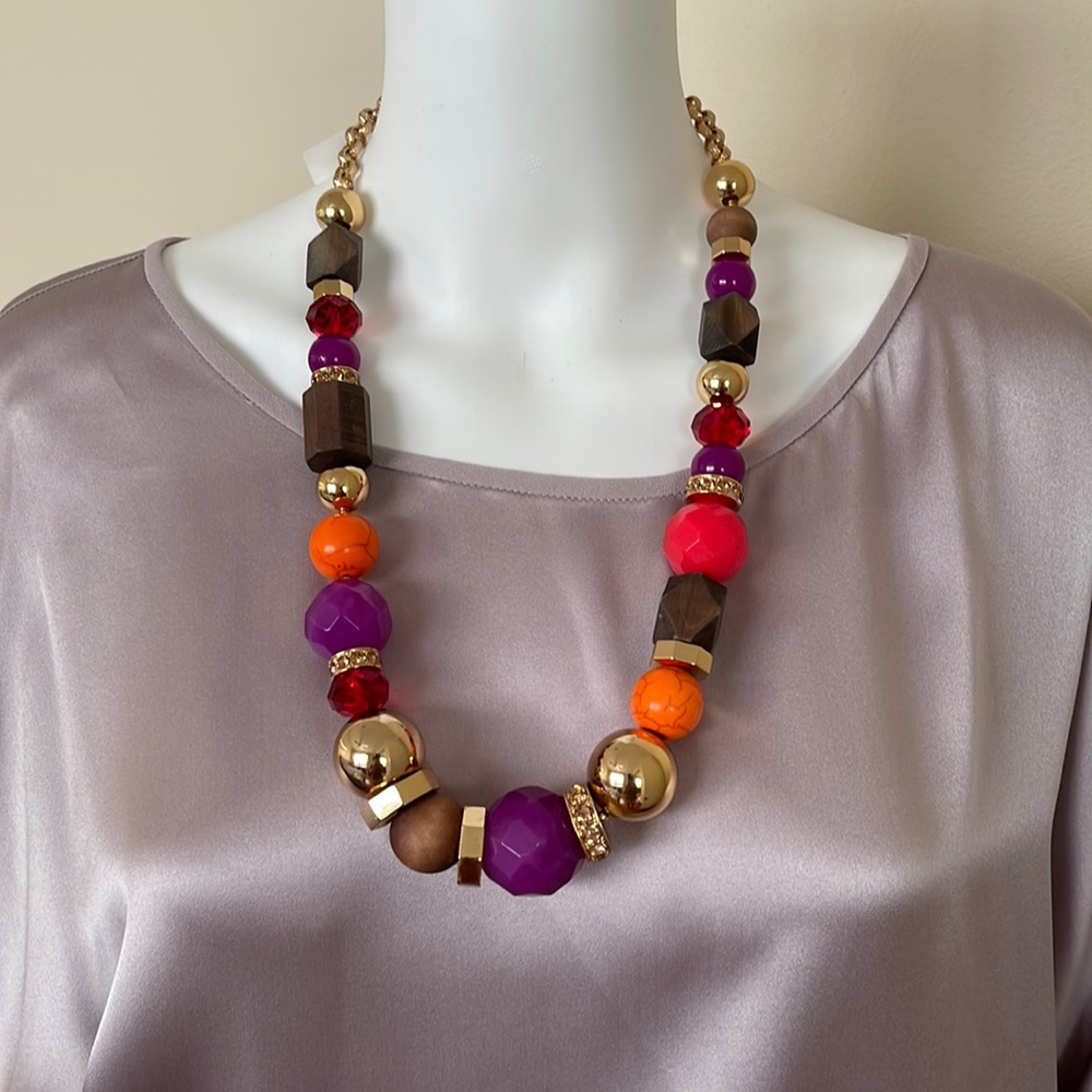 Kate Spade Costume Beaded Multicolor Necklace. NWT.